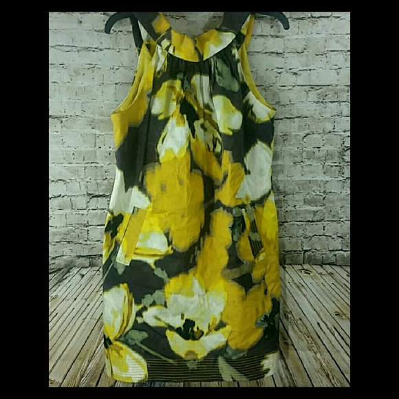 Jessica Howard Dresses & Skirts - Jessica Howard floral yellow brown dress